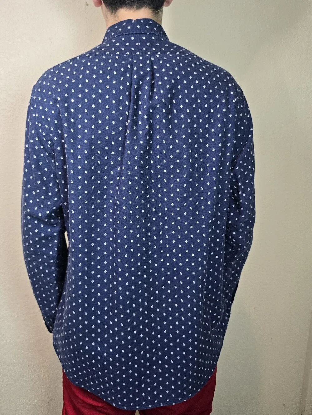 Polo Ralph Lauren Nautical Anchor  Button Down Shirt Large Nautical